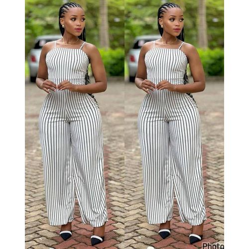 product_image_name-Fashion-Elegant Women’s Wide-Leg Jumpsuit – Stylish One-Piece Outfit With Belted Waist-1