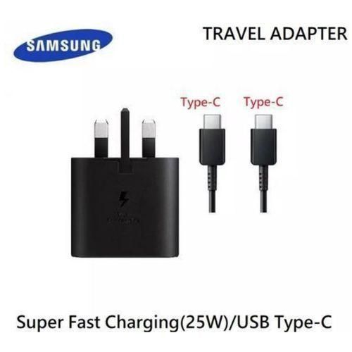 Original Samsung Galaxy A54 5G 25W Super Fast Charger & Type-C to Type-C  Cable