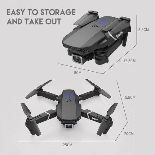 product_image_name-Generic-E88 WiFi FPV D_rone with HD Camera – Foldable Portable Quadcopter-3