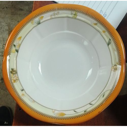 product_image_name-Generic- flowered bowl ceramic  plate Set of 6 pcs quality set-1