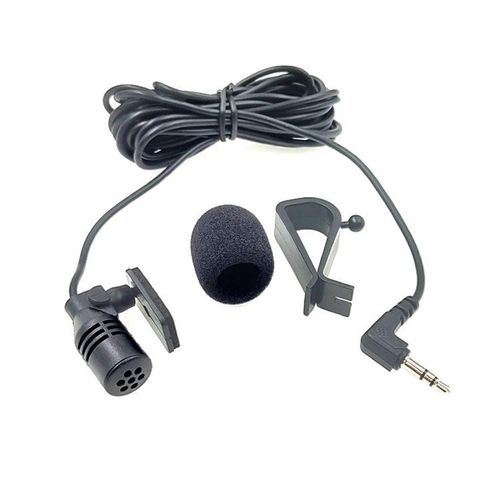product_image_name-Generic-Stereo 3.5mm Angle Head Plug Car Navigation DVD External Paste Microphone, Length: 3m-2