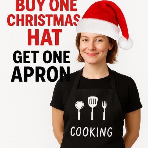 product_image_name-Fashion-Christmas Hat + Cooking Apron Combo – Festive Santa Hat & Kitchen Apron Offer-4