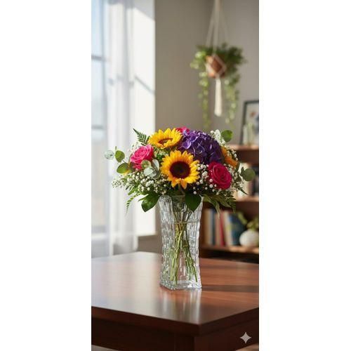 product_image_name-Generic-3pc Glass vase square checked heavy  clear-3
