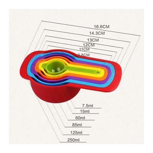 product_image_name-Generic-Measuring Cups And Spoons Set -6pcs-multicolor-3