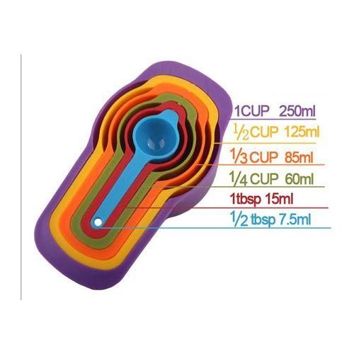 product_image_name-Generic-Measuring Cups And Spoons Set -6pcs-multicolor-6