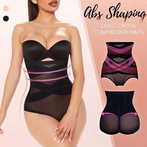 Fashion Cross Compression Abs Shaping Pants Women High Waist S Slimming  Body Shaper Shapewear Knickers Tummy Control Corset Girdle @ Best Price  Online