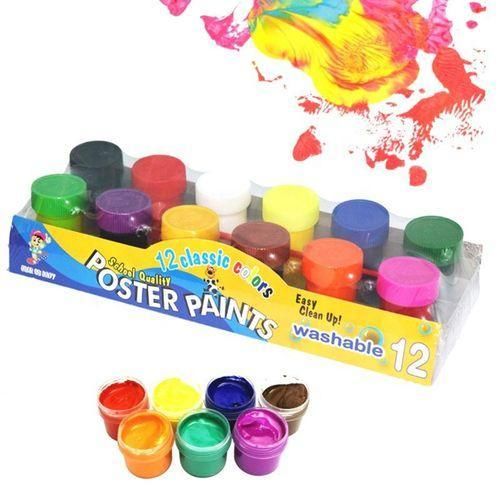product_image_name-Generic-Washable Poster Paints – 12 Classic Colors with Brush-2