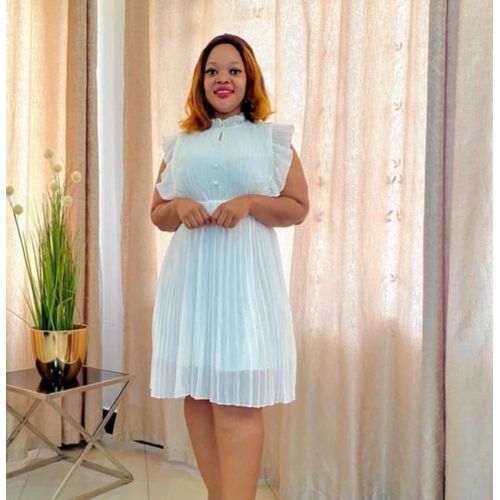 sachin and babi light blue dress Fashion Women's White Chiffon Shift Dress with Belt