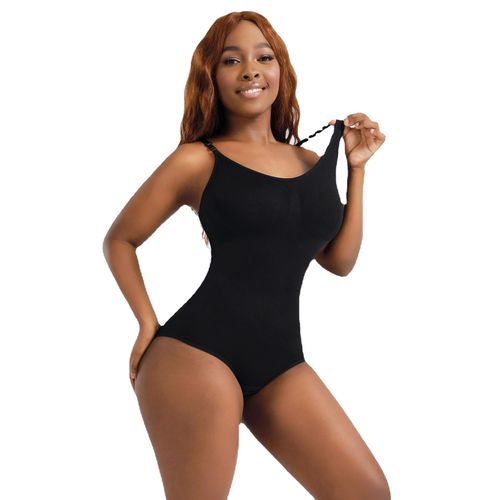 Generic Europe and the United States one-piece body shaper body belly lift  hip shaping bodysuit women's waist underwear elastic slimming body shaper  black XXL @ Best Price Online