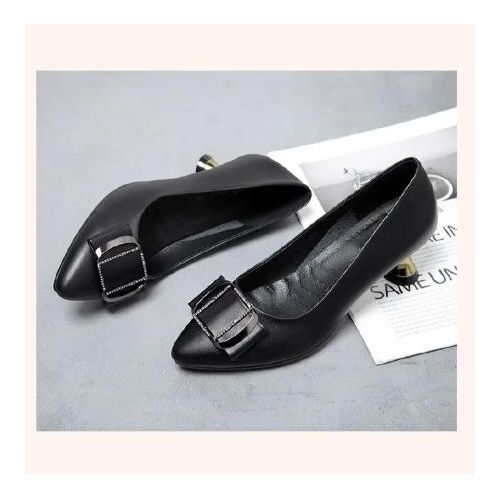 product_image_name-Thor- New arrivals women's fashion high heels Ladies PU artificial leather shoes business stiletto heels shoes Girls office work shoes Soft soled non-slip black shoes-2