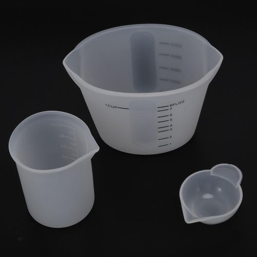 Silicone Measuring Cups for Epoxy Resin, 250&100Ml Silicone Cups, Silicone  Color Cup,for Epoxy Resin Mixing,Easy Clean