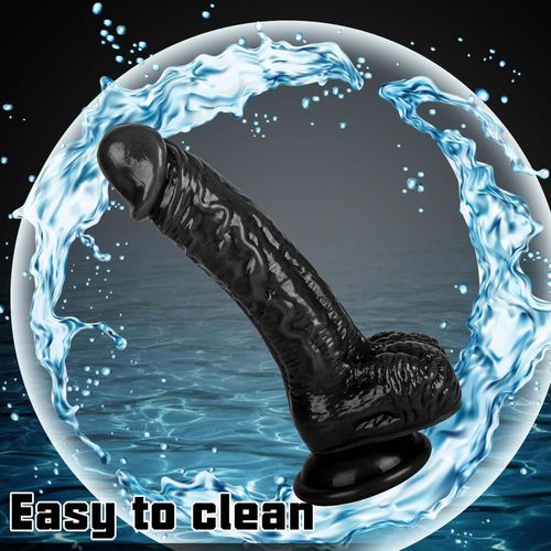 black dildo sex toy Black Dildo silicone realistic 25cm new… - € 25,00