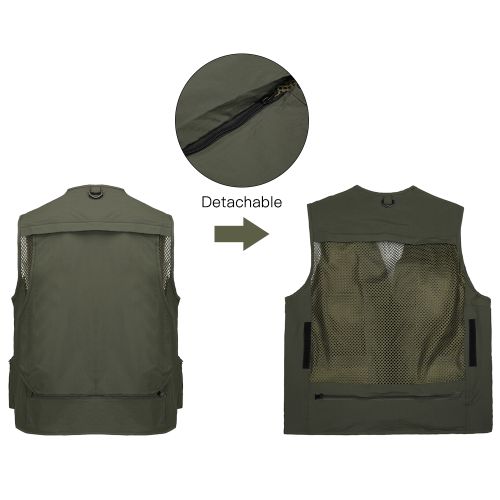 Generic Fishing Photography Vest Summer Multi Pockets Mesh Jackets @ Best  Price Online