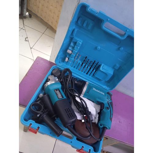 product_image_name-Generic-Makita Electric Drill & Angle Grinder Combo Set – Ultimate Power Tool Kit-1