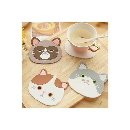product_image_name-Generic-3pcs  Cup Pad Mats With Cat Designs-2