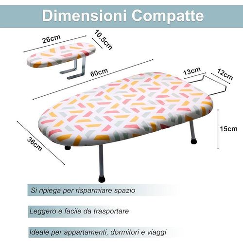 product_image_name-Generic-Portable Mini Folding Ironing Board - Space Saving Tabletop Ironing Stool with Heat Resistant Cover-4