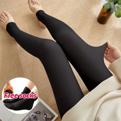 Fashion 200g-Women's Wool Sock Pants Thermal Stockings Hose Skin Effect  With Polar-normal Black -B @ Best Price Online