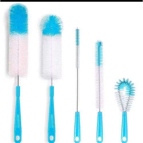 product_image_name-Generic-5 Pcs Long Bottle Brush Cleaner Set – Durable Bottle & Thermos Cleaning Brushes-1