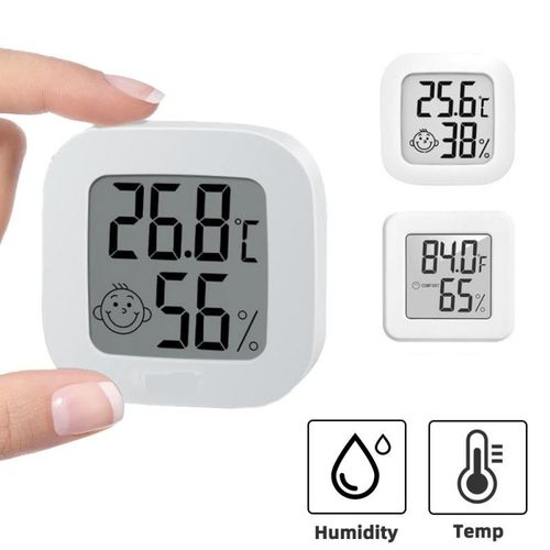 Mini LCD Digital Thermometer Hygrometer Indoor Electronic Temperature  Hygrometer Sensor Meter Electronic Household Thermometer