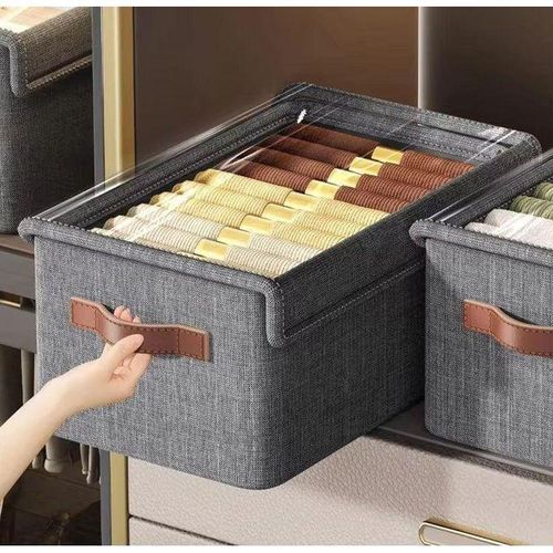 product_image_name-Generic-Collapsible Fabric Organizer with a Cover / Storage basket-1