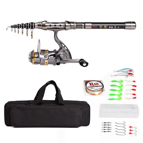 Generic Telescopic Fishing Rod And Reel Combo Full Kit Spinning @ Best  Price Online