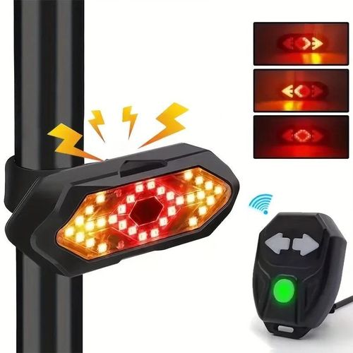product_image_name-Generic-Bicycle turn taillight set, safety warning light, bicycle remote control light-3