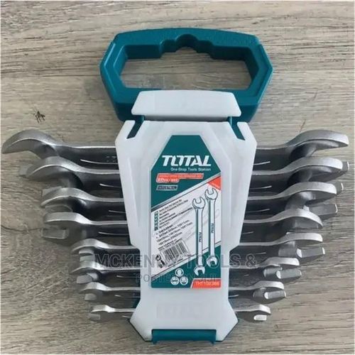 product_image_name-TOTAL-THT102386 8pcs Double Open End Spanner Set Size:6-22mm-3