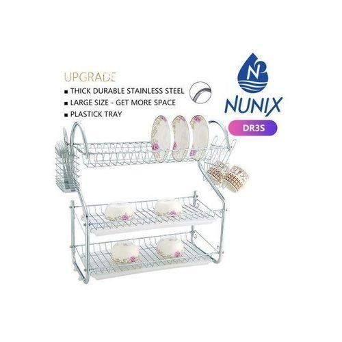 product_image_name-Nunix-3 Tier Stainless Steel Dishrack-1