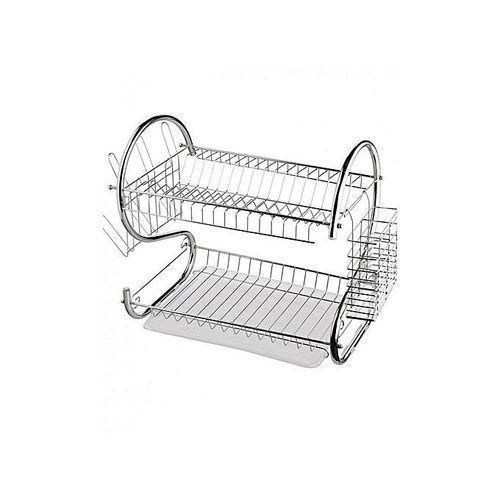 product_image_name-Nunix-Stainless Steel 2 Tier Dish Rack +draining Board -Approved-2
