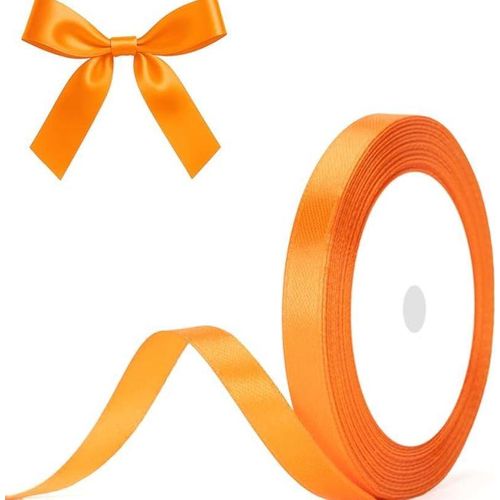 product_image_name-Fashion-1 Roll Orange thin Satin Ribbon-3