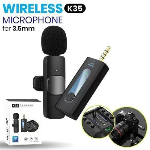 product_image_name-Generic-K35 Wireless Lavalier Microphone – Clip-On Mic with Long Battery Performance-1