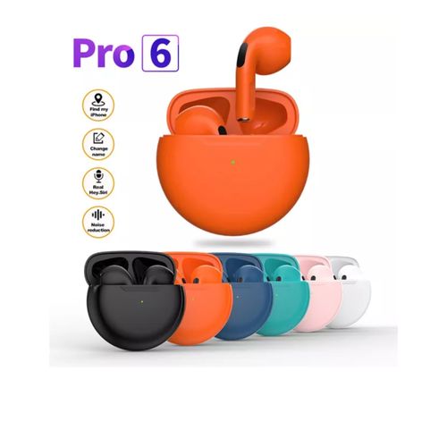 product_image_name-Generic-Pro6 Wireless Headset Bluetooth Earphones Earbuds Hi-fi Orange-6