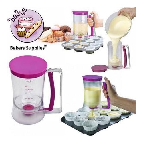 product_image_name-Generic-Batter dispense, Easy Pour Batter Dispenser - Measuring Pitcher for Pancakes, Cupcakes & Waffles,Pancake Batter Dispenser,Cupcake Batter Pourer,Waffle Batter Dispenser.-1