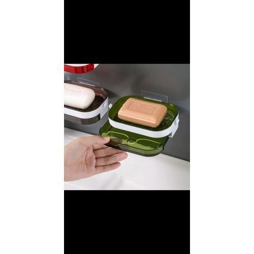 product_image_name-Generic-Soap Dish Holder With Drainage Drawer Box-3