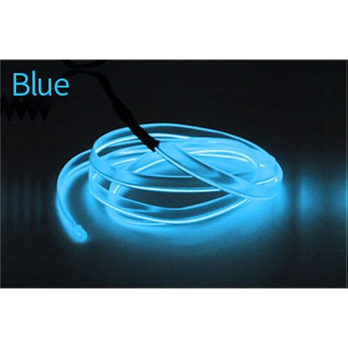 Generic (blue)1M/2M Car Interior Ambient Lamps EL Wiring Neon Auto