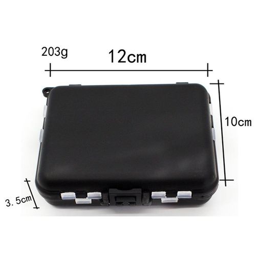 Generic Transparent Fishing Bait Storage Box Portable Fishing