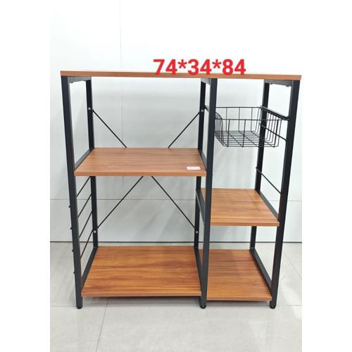product_image_name-Generic-Multipurpose Kitchen/Office Cabinet Storage Rack – Wood & Metal Shelf Unit-1
