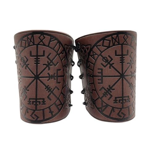 Generic Nordic Leather Arm Bracers Punk Bracer Cuff For Pa @ Best