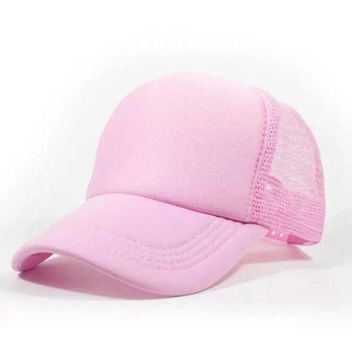 product_image_name-Fashion-Pink unisex baseball trucker cap-2