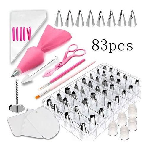 product_image_name-Generic-83 Pcs/set Cake Decorating Icing, Piping Bag, Nozzles-1