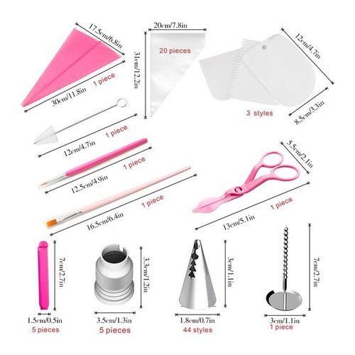 product_image_name-Generic-83 Pcs/set Cake Decorating Icing, Piping Bag, Nozzles-2