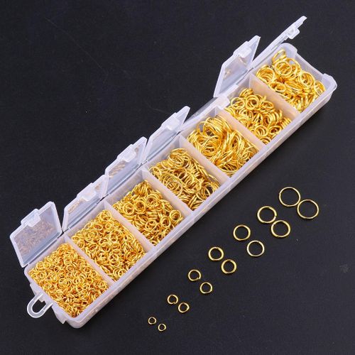 Gold Jump Rings for Jewelry Making, 1500Pcs Jewelry Necklace