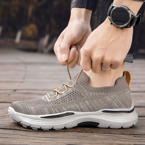 Men S Running Shoes High-quality Cool Sneakers High-top Elastic