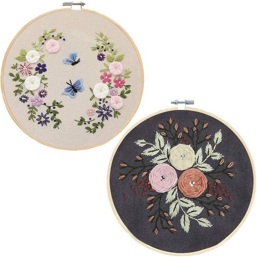 2pcs DIY Needlework Craft Embroidery Starter Gifts 