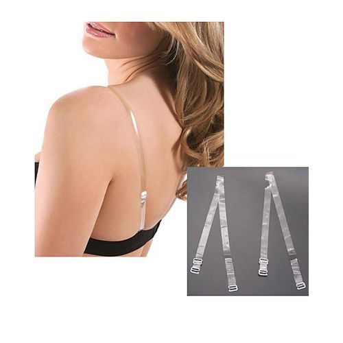 Fashion Colourless Slim Silicon Adjustable Bra Straps. @ Best