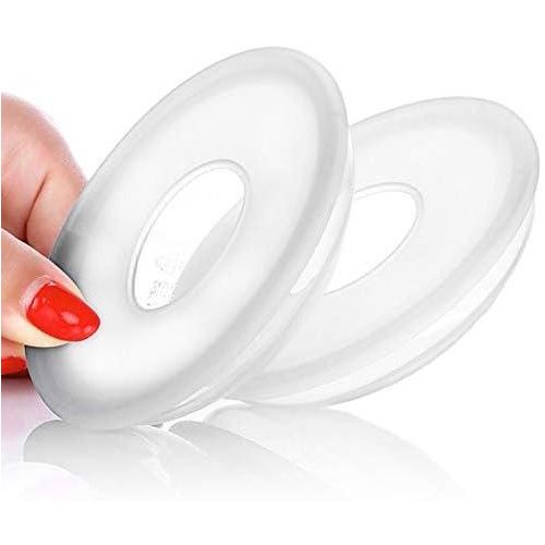 product_image_name-Generic-Multipurpose Galactorrhea Collector, A Silica Gel Galactorrhea Collection Cover Breast Milk Collector ,Soft Postpartum Breast Massage Nipple Suction Container Cushion - Transparent,2Pieces, General Size-3
