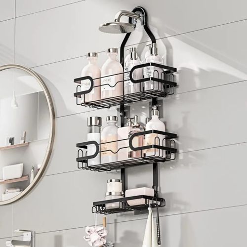 product_image_name-Un Branded-Premium Wall-Mounted Shower Organizer Rack -3