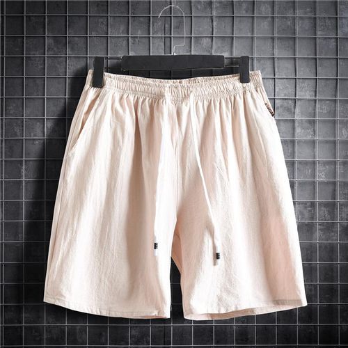 Man Outwear Trousers Men's Cotton Short Pants Waistband with