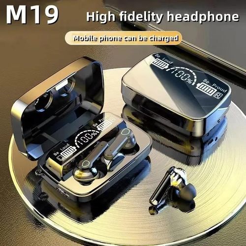 product_image_name-Generic-M19 TWS Wireless Bluetooth Headset Noise Cancelling Gaming Earbuds with Mic Wireless Headphones Bluetooth Earphones for Phones-1