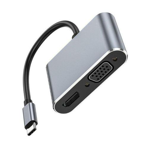 product_image_name-Generic-Multifunctional 4K Type C To HDMI + VGA Adapter-1